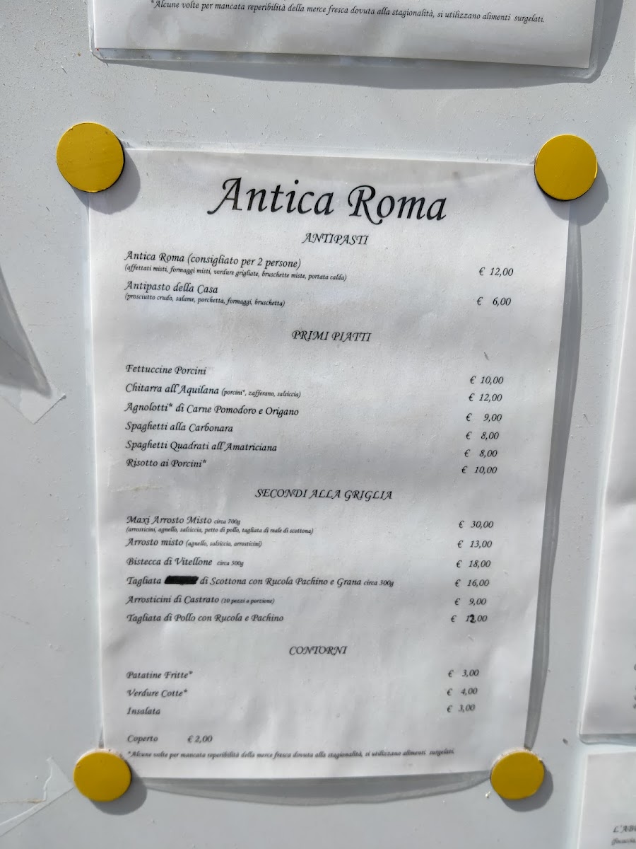 Menu Ristorante Pizzeria Antica Roma-4