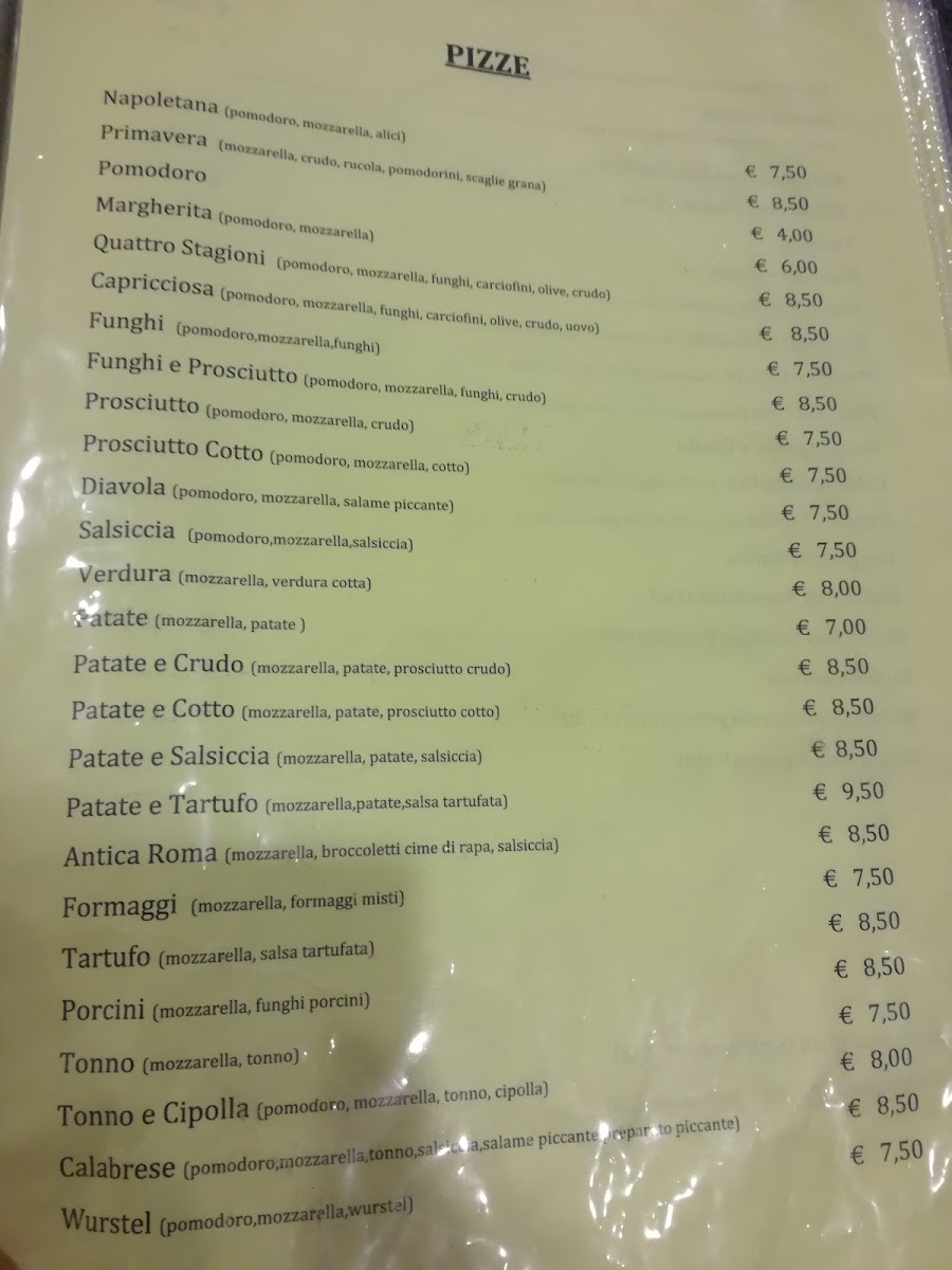 Menu Ristorante Pizzeria Antica Roma-8